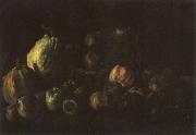 Vincent Van Gogh Still life with a Basket of Apples and Two Pumpkins (nn04) oil painting on canvas